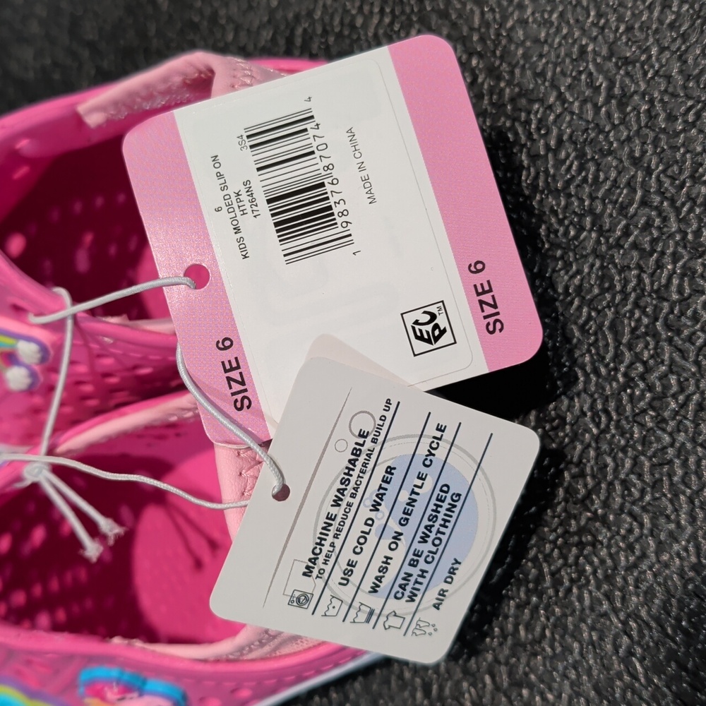 Girls Foamies Sketchers Molded Slip On Pink Size 6 - Picture 3 of 4